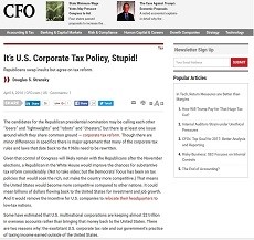 It’s U.S. Corporate Tax Policy, Stupid