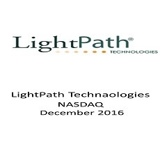 מחלקת שוק ההון האמריקאי ליוותה את בנק ההשקעות Roth Capital כחתם בהשקעה בחברת .LightPath Technologies Inc