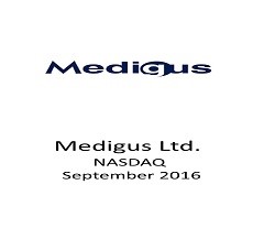 משרדנו ליווה את חברת Medigus Ltd בהנפקת ניירות ערך בשווי של 1.5 מיליון דולר