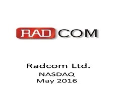 Our Capital Markets attornyes represented Radcom Ltd. in it's $23 million public offering of ordinary shares